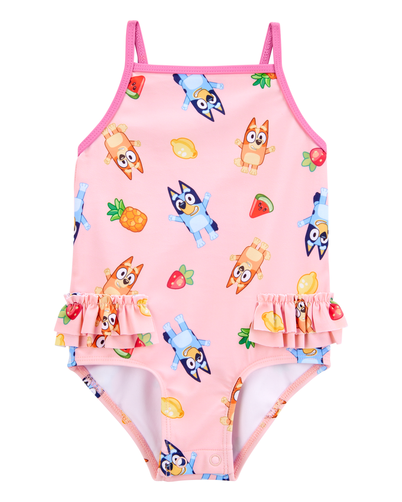 Baby Bluey™ 1-Piece Swimsuit - Pink, image 1 of 4 slides