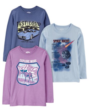 Kid 3-Pack Graphic Tees, 
