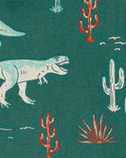 Baby Button-Front Dinosaur-Print Shirt, image 2 of 3 slides