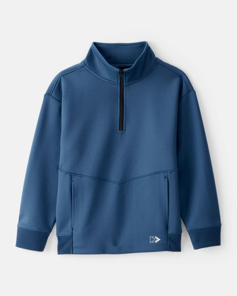 Boys Quarterzip Pullover - Blue, image 1 of 3 slides