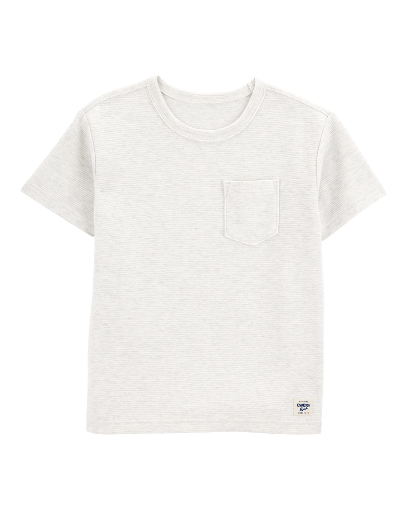 Kid Short-Sleeve Pocket Tee - Light Grey, image 1 of 3 slides
