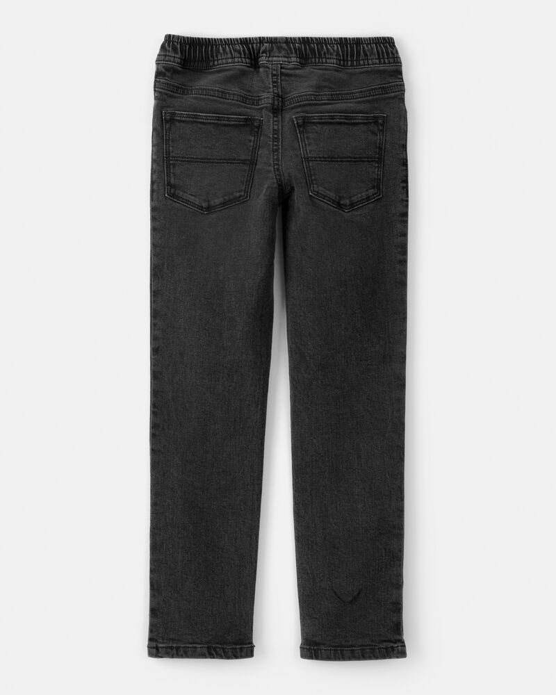 Boys Tapered Denim Jeans - Black, image 2 of 4 slides