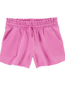 Pink - Kid Pull-On French Terry Shorts
