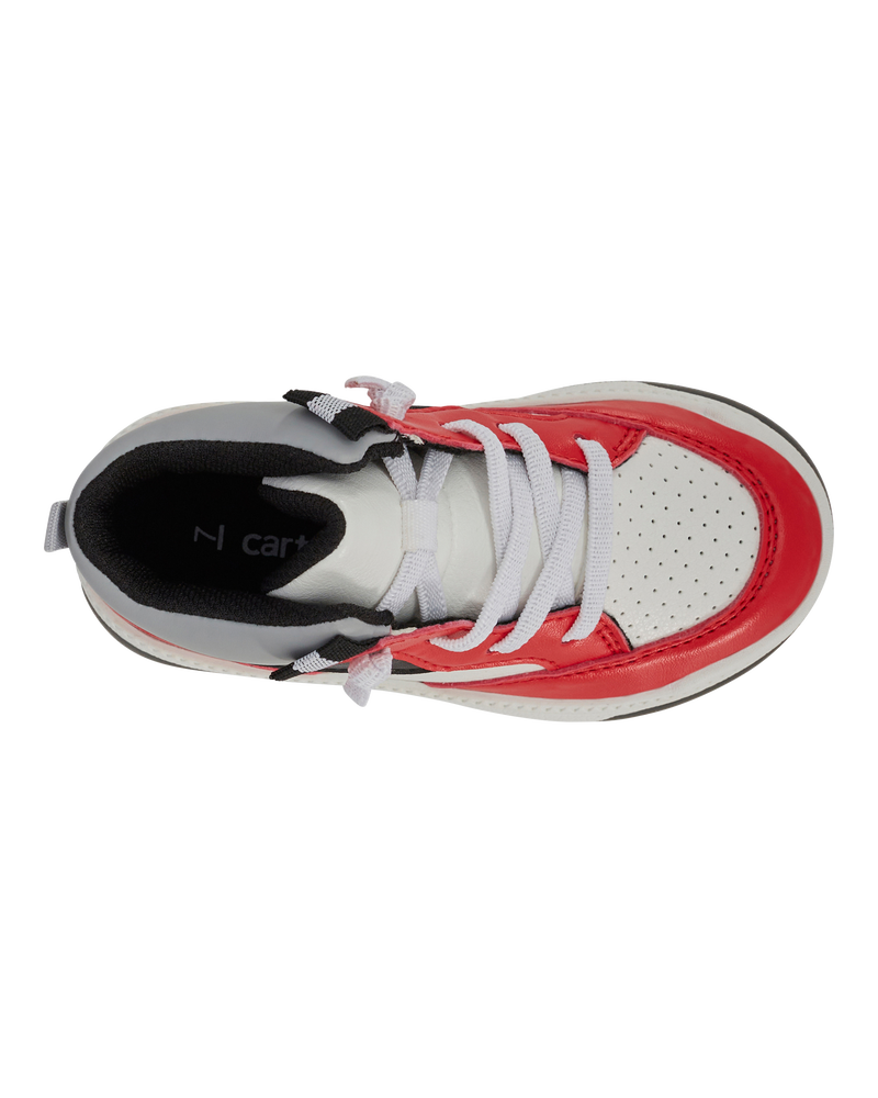 Toddler High-Top Sneakers - Red/White, image 4 of 7 slides