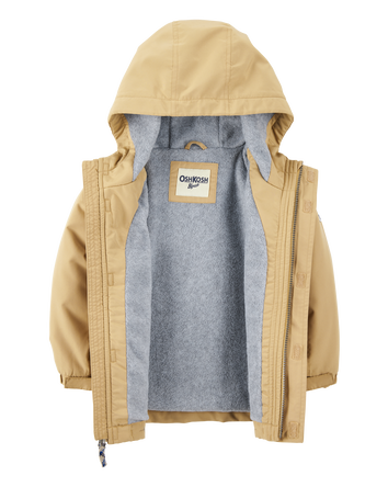 Toddler Boy Midweight Utility Jacket - Khaki, 