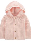 Pink - Baby Hooded Cardigan