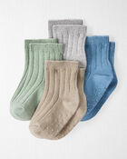 Baby 4-Pack No-Slip Socks Made with Organic Cotton, image 1 of 3 slides