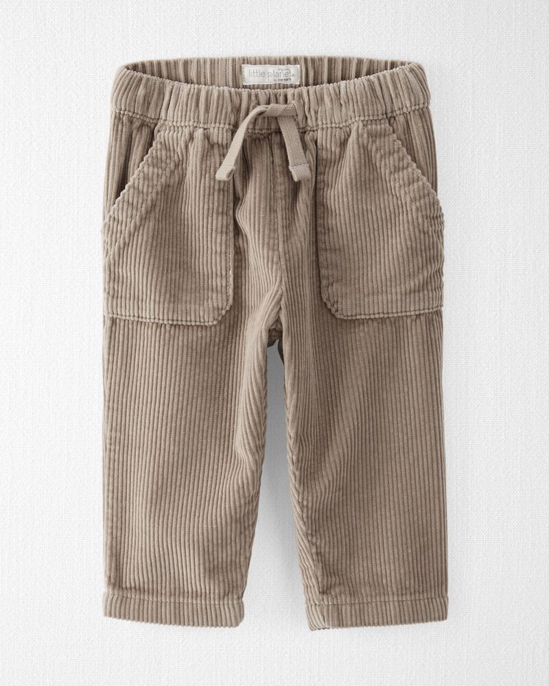 Baby Organic Cotton Corduroy Drawstring Pants, image 1 of 5 slides