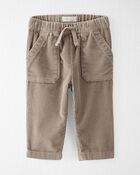 Baby Organic Cotton Corduroy Drawstring Pants, image 1 of 5 slides