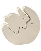 Baby Little Planet Bunny Wooden Puzzle, image 1 of 2 slides