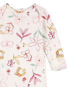 Baby 2-Pack Floral PurelySoft Sleeper Gowns, image 2 of 6 slides