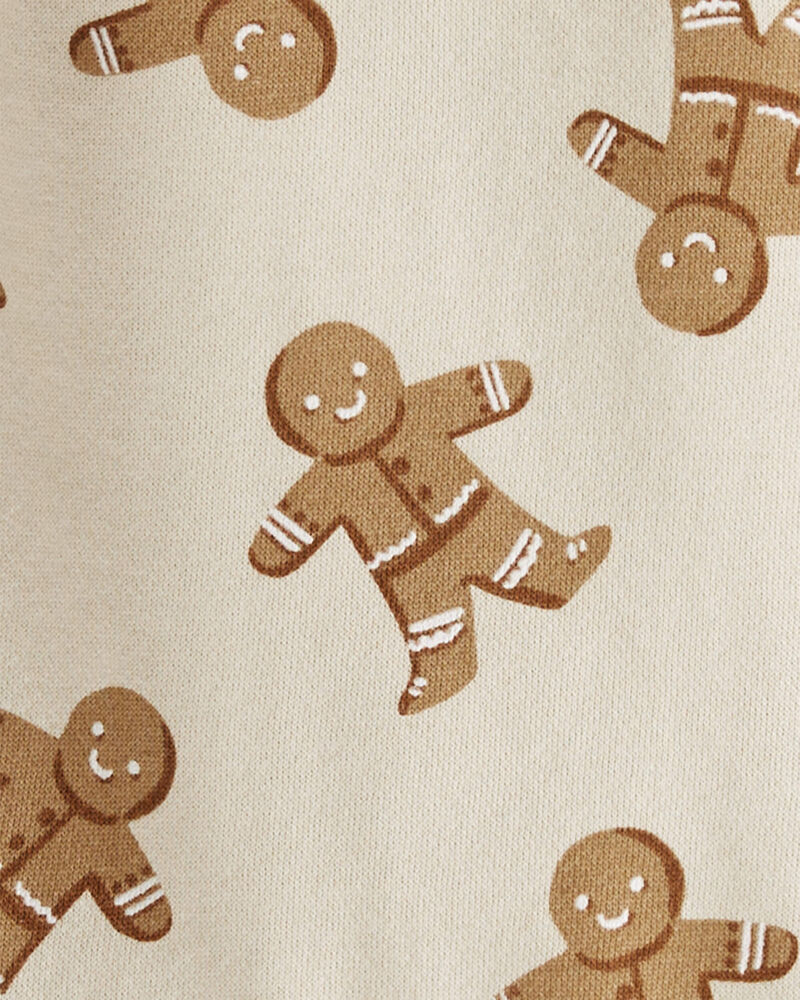 Baby 2-Piece Gingerbread Man Holiday Set Made with Organic Cotton, image 3 of 5 slides