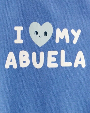 Baby Boy Abuela Long-Sleeve Graphic Bodysuit - Blue, 