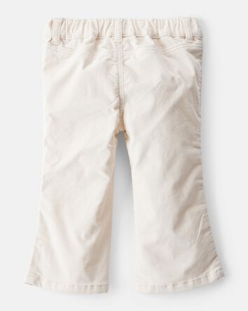 Baby Girl Flare Pants - Ivory, 