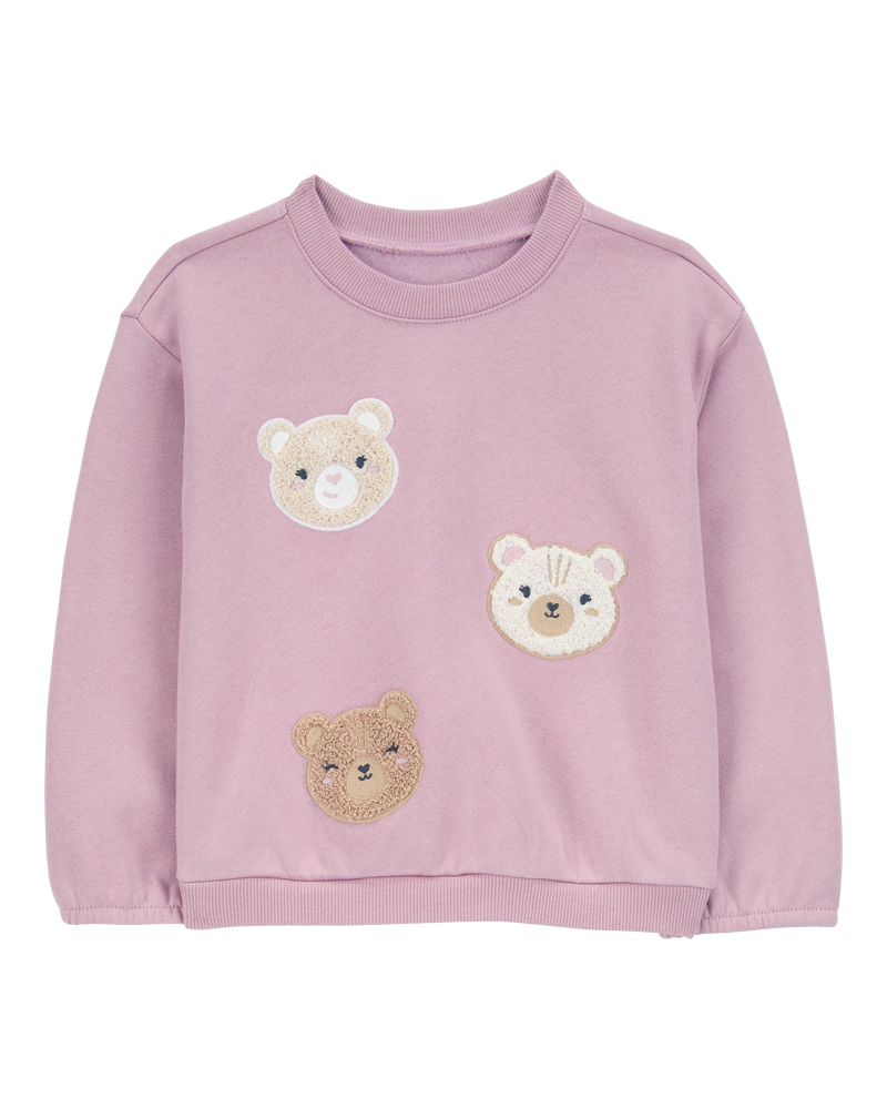 Toddler Bear Fleece Sweatshirt, image 1 of 3 slides