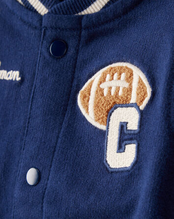 Baby 3-Piece Varsity Freshman Little Jacket Set - Navy/Ivory, 