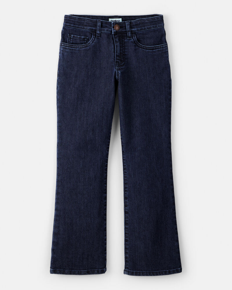 Girls Denim Wide-Leg Jeans - Blue, image 1 of 4 slides