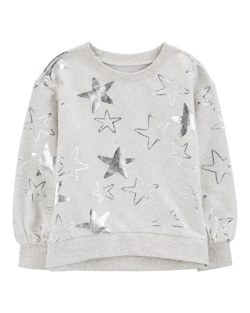 Kid 2-Piece Star Sweatshirt & Fleece Leggings Set, image 2 of 8 slides