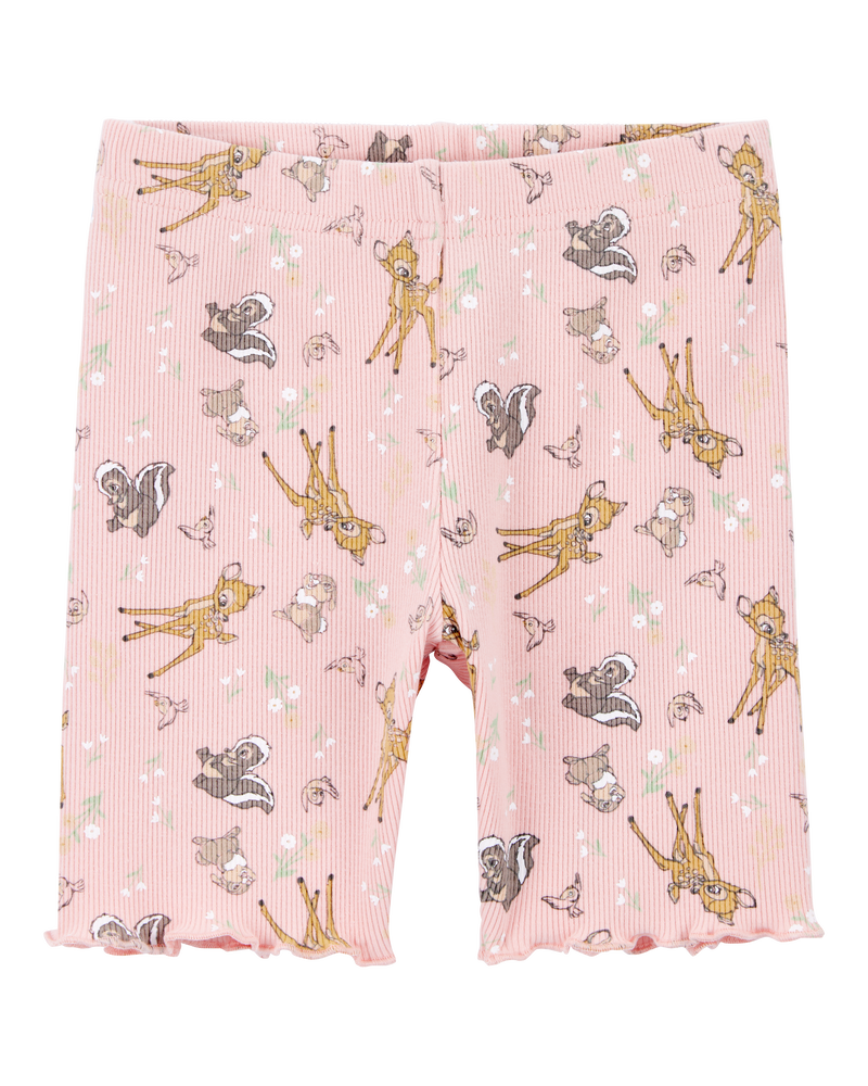 Toddler 2-Piece Bambi Flutter-Sleeve & Bike Short Set - Pink, image 3 of 5 slides