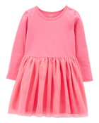 Toddler Tutu Jersey Dress, image 1 of 5 slides