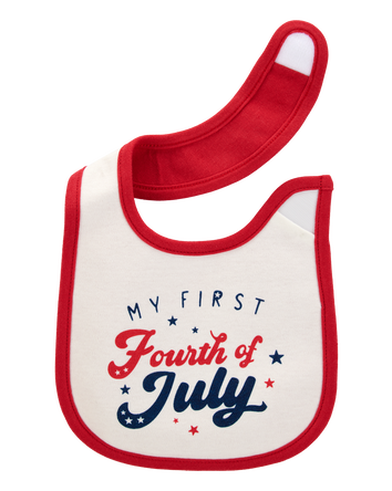 Baby My First Fourth Of July Teething Bib, 