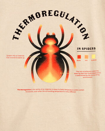 Kid Spider Cotton Blend Long-Sleeve Tee - Khaki, 