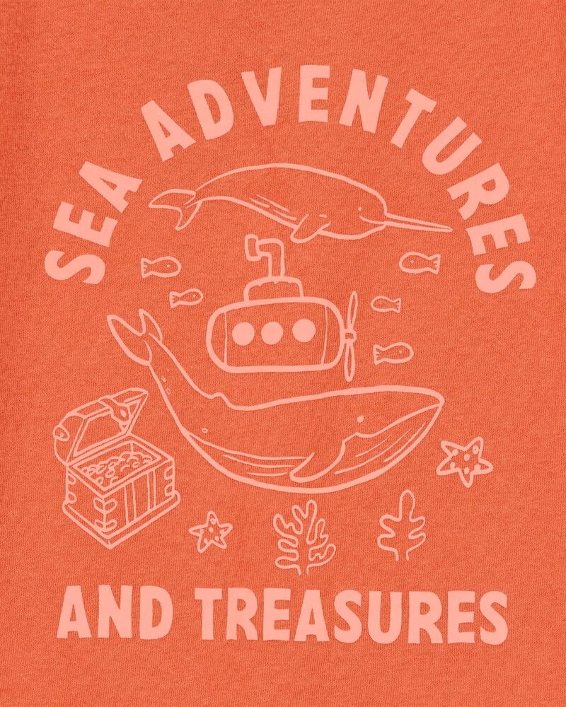 Toddler Sea Adventures Short-Sleeve Graphic Tee - Orange, image 2 of 2 slides