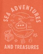 Toddler Sea Adventures Short-Sleeve Graphic Tee - Orange, image 2 of 2 slides