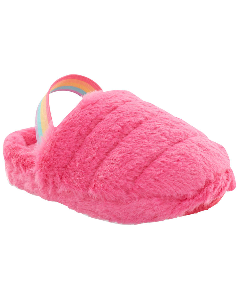 Faux Fur Slippers, image 1 of 6 slides