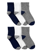 Kid 6-Pack Crew Socks, image 1 of 3 slides