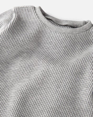 Baby 3-Pack Waffle Knit T-Shirts Made with Organic Cotton, 