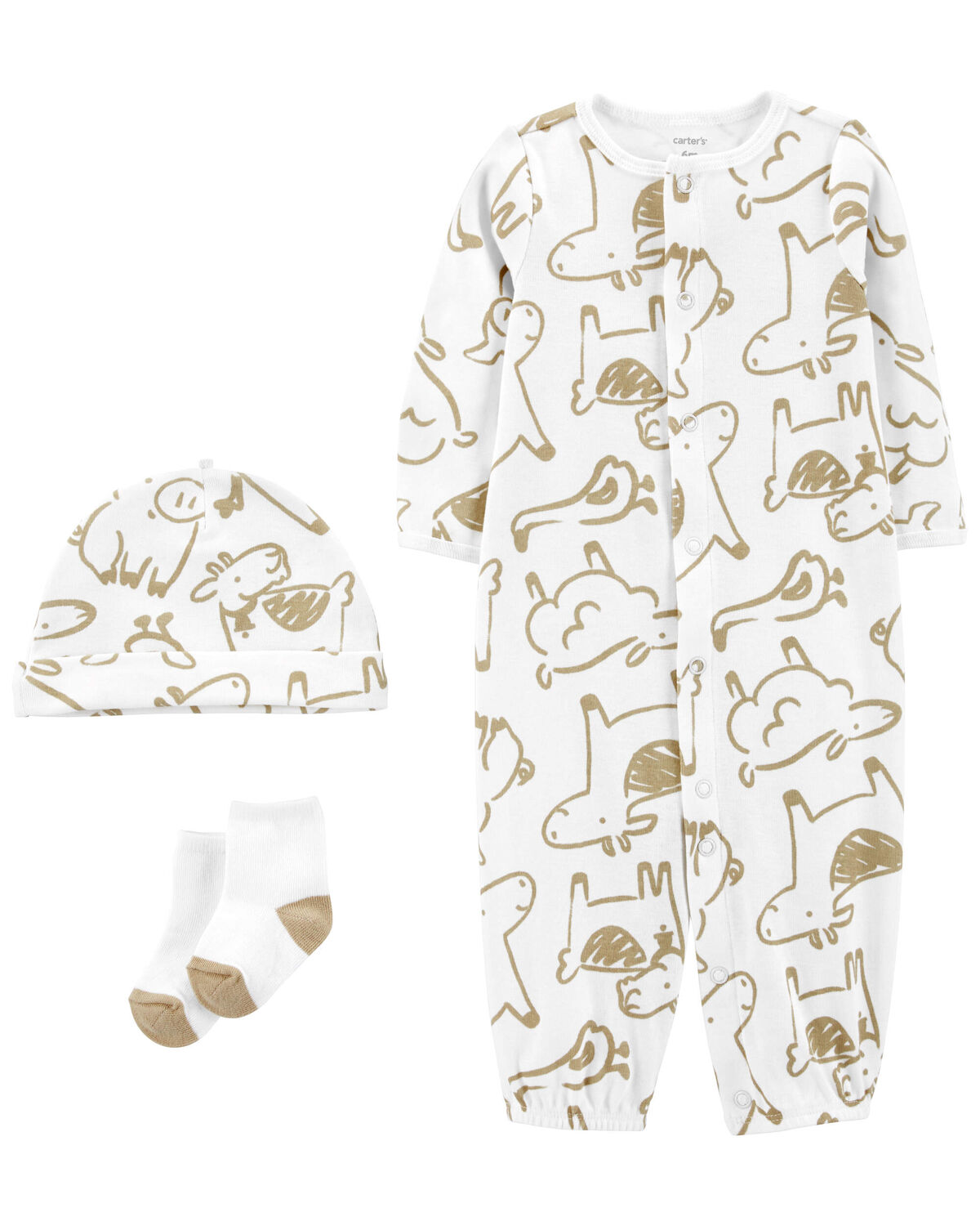 Multi Baby 3Piece Converter Gown Set