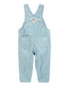 Baby Floral Canvas Overalls - Blue, image 2 of 4 slides