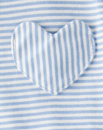 Baby Girl Stripe Bodysuit & Pant Set - Blue, 