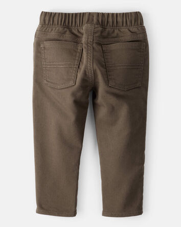 Baby Boy Cotton Pull-On Fashion Pants - Brown, 