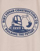 Toddler Construction Short-Sleeve Graphic Tee - Tan, image 2 of 2 slides