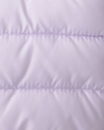 Baby Hooded Puffer Jacket - Purple, 