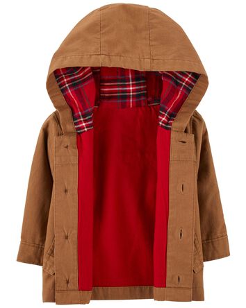 Baby Canvas Hooded Jacket, 