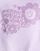 Toddler Girl 2-Piece Flower Graphic Long-Sleeve Hoodie & Pant Set - Purple, image 7 of 8 slides