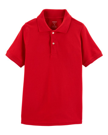 Kid Piqué Uniform Polo, 