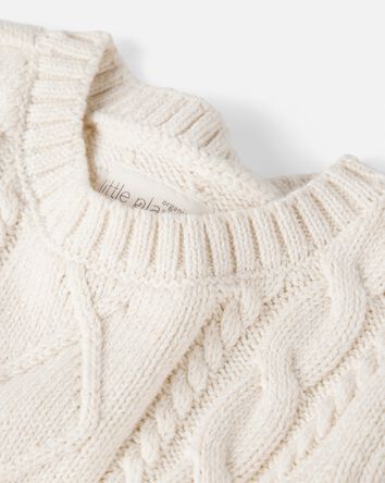 Baby Organic Cotton Cable Knit Sweater , 