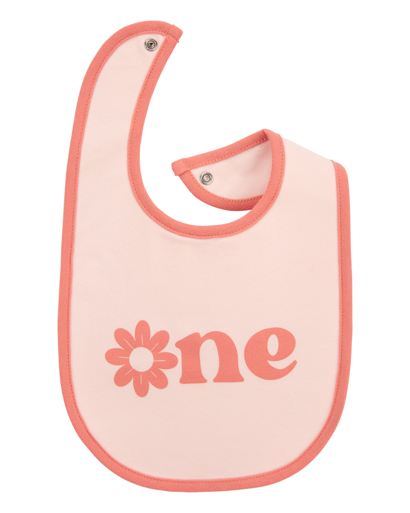 Baby 1st Birthday Teething Bib, image 2 of 3 slides