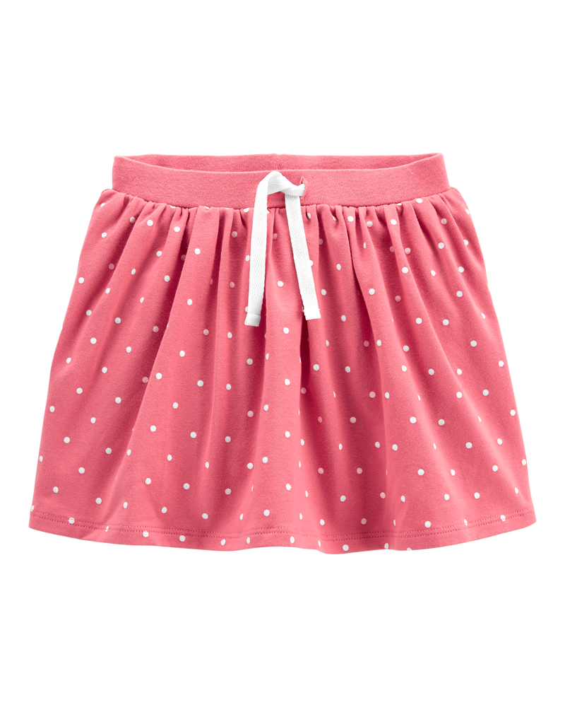 Toddler Polka Dot Jersey Skort, image 1 of 3 slides