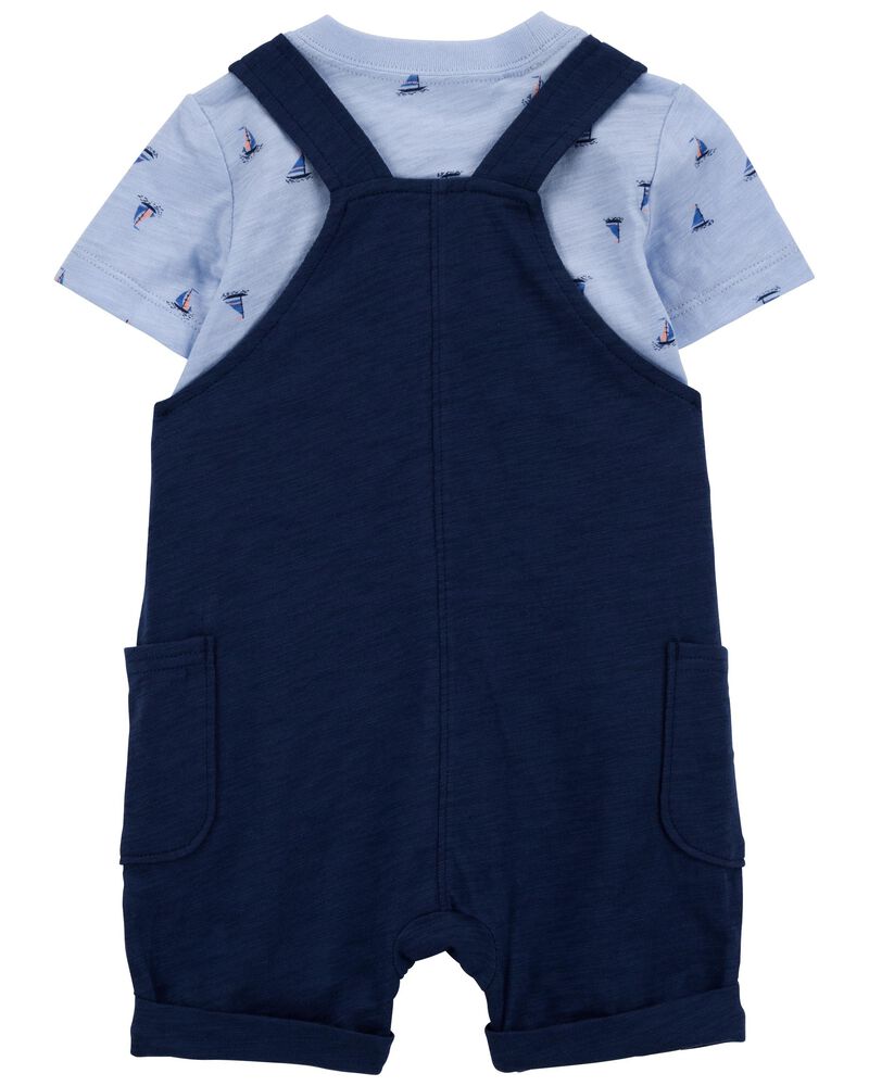 Baby 3-Piece Tee & Shortall Set, image 2 of 6 slides