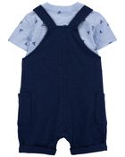 Baby 3-Piece Tee & Shortall Set, image 2 of 6 slides