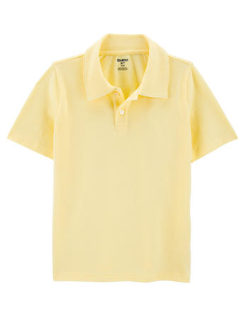 Kid Pique Uniform Polo Shirt - Yellow, 