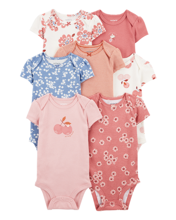 Baby 7-Pack Short-Sleeve Bodysuits, 