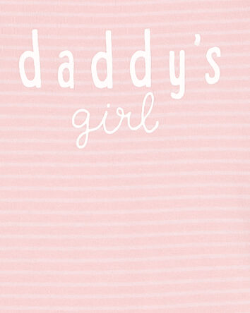 Baby 'Daddy's Girl' Striped Collectible Bodysuit, 