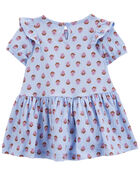 Baby Floral Crinkle Jersey Dress, image 2 of 5 slides