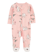 Baby Koala 2-Way Zip Cotton Sleep & Play Pajamas, image 1 of 5 slides